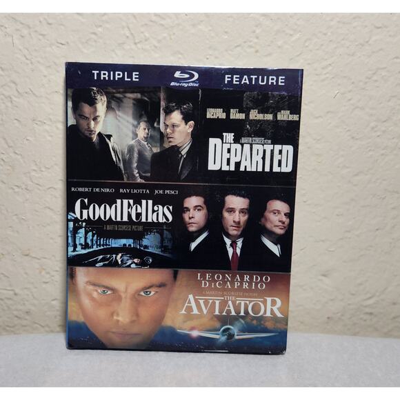 The Departed, Goodfellas, The Aviator Triple Feature Blu-ray Pre-owned - Picture 2 of 6